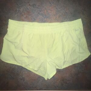 DSG Women's Mid Rise Stride Run Shorts, 2XL, Yellow